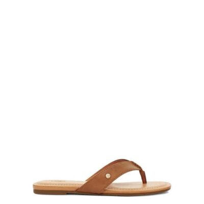 UGG Tuolumne Flip Flop voor Dames in Almond, maat 40 | Leder