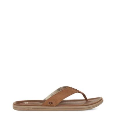 UGG Brookside Flip Flop voor Heren in Chestnut, maat 48.5 | Suede