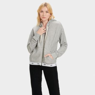 UGG Sena Jas voor Dames in Grey Heather, maat S | Katoenmix