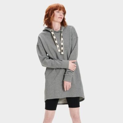 UGG Lucille Hoodie Truien voor Dames in Grey Heather, maat L | Polyester