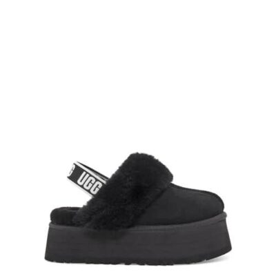 UGG Funkette Pantoffels voor Dames in Black, maat 37 | Shearling