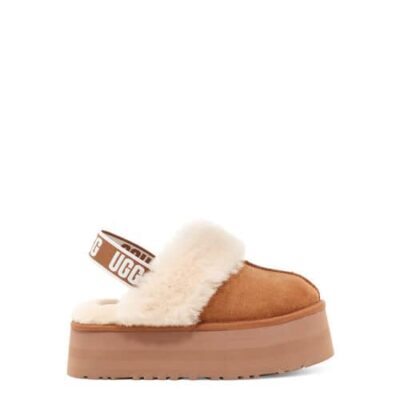 UGG Funkette Pantoffels voor Dames in Chestnut, maat 37 | Shearling