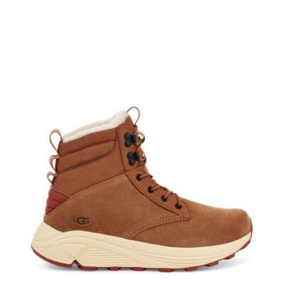 UGG Miwo Utility Weather Sneaker voor Heren in Chestnut, maat 46 | Leder