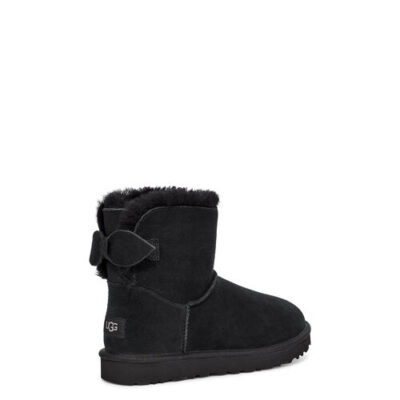 UGG Suede Bow Mini Laarzen voor Dames in Black, maat 37