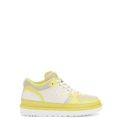 UGG Highland Sneaker voor Dames in White/Sea Salt/Margarita, maat 38.5 | Synthetisch