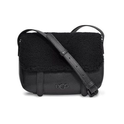 UGG Bia Mini Leather School Handtassen voor Dames in Black, maat OS | Leder