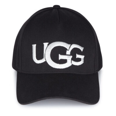 UGG Logo Cap voor Dames in Black, maat OS