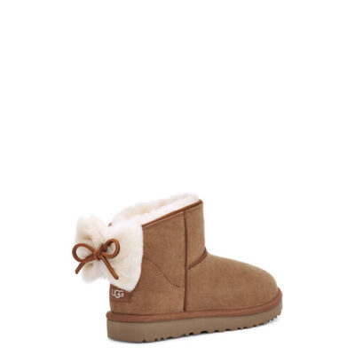 UGG Classic Mini Bow Laarzen voor Dames in Chestnut, maat 37