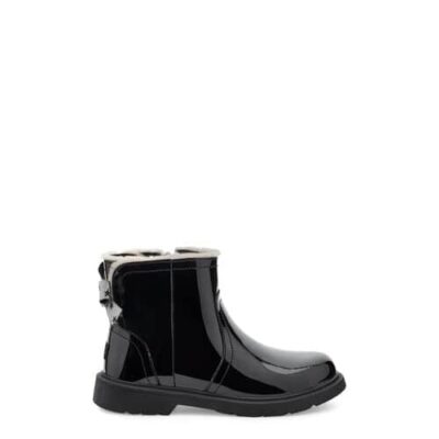 UGG Lynde Patent Laarzen voor Peuters in Black, maat 30 | Leder