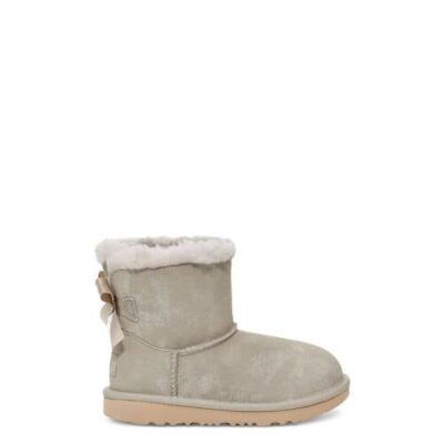 UGG Mini Bailey Bow II Shimmer Laarzen voor Kinderen in Goat, maat 31 | Suede