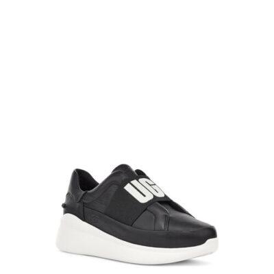 UGG Libu Logo Sneaker voor Dames in Black, maat 41 | Leder