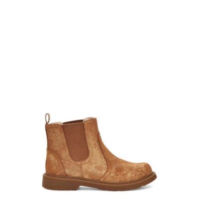 UGG Bolden Metallic Laarzen voor Peuters in Metallic Gold, maat 27.5 | Suede