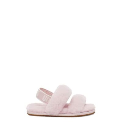 UGG Oh Yeah Slide Sandalen voor Peuters in Seashell Pink, maat 28.5 | Shearling