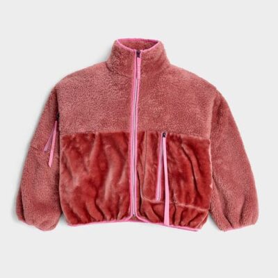 UGG Marlene Sherpa Jas voor Dames in Vintage Rose, maat S | Polyester