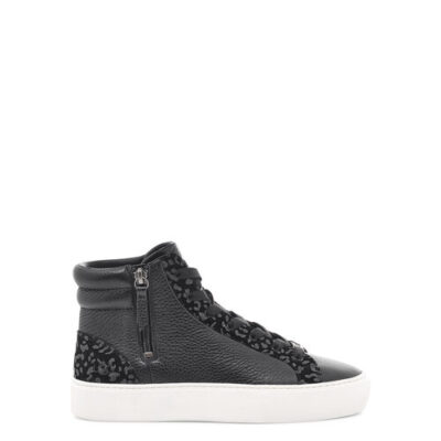 UGG Olli Snow Leopard Sneaker voor Dames in Black, maat 38 | Suede