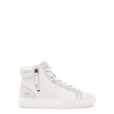 UGG Olli Snow Leopard Sneaker voor Dames in White, maat 39.5 | Suede