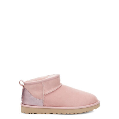 UGG Classic Ultra Mini Metallic Laarzen voor Dames in Pink Cloud, maat 41
