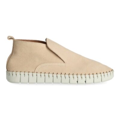 Shabbies Licht bruine hoge suède loafer