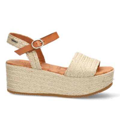 Shabbies Espadrille sandaal van touw