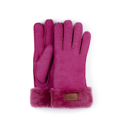 UGG Turn Cuff Handschoenen voor Dames in Fuchsia, maat M | Shearling