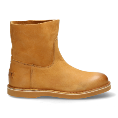 Shabbies Ankle boot waxed grain leather light brown