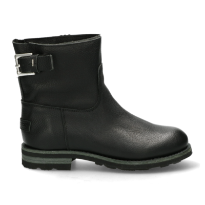 Shabbies Ankle boot grain leather black