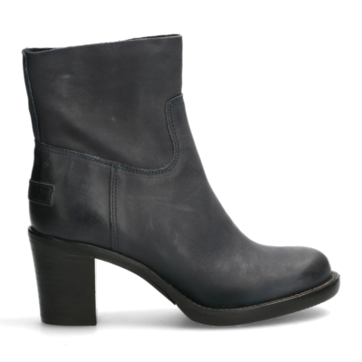 Shabbies Donkerblauwe enkellaars met rits