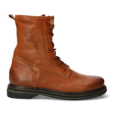 Shabbies Veterboot glad leer cognac