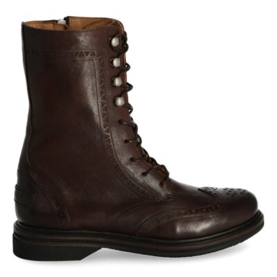Shabbies Veterboot glad leer donkerbruin