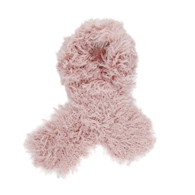 UGG Mongolian and Fabric Stole Sjaals voor Dames in Pink Crystal, maat OS | Shearling