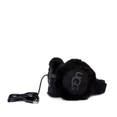 UGG Logo Bluetooth Oorwarmers voor Dames in Black, maat OS | Shearling