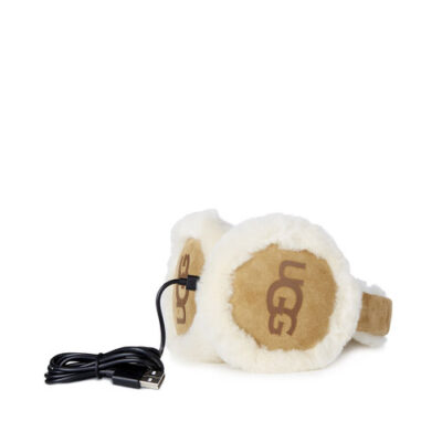 UGG Logo Bluetooth Oorwarmers voor Dames in Chestnut, maat OS | Shearling