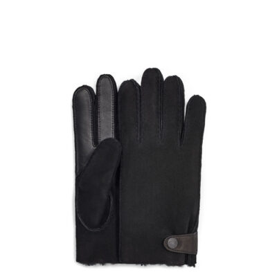UGG Sheepskin Side Tab Handschoenen voor Heren in Black, maat L | Shearling
