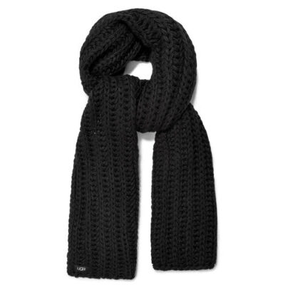 UGG Chunky Knit Sjaals voor Dames in Black, maat OS | Breien