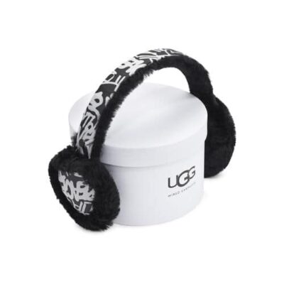 UGG All Weather Oorwarmers voor Dames in Graffiti Ugg Black White, maat OS | Polyester