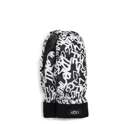 UGG Graffiti All Weather Handschoenen in Graffiti Ugg Black White, maat S/M | Polyester
