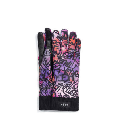 UGG Graffiti All Weather Handschoenen voor Dames in Graffiti Ugg Multi, maat S/M | Polyester