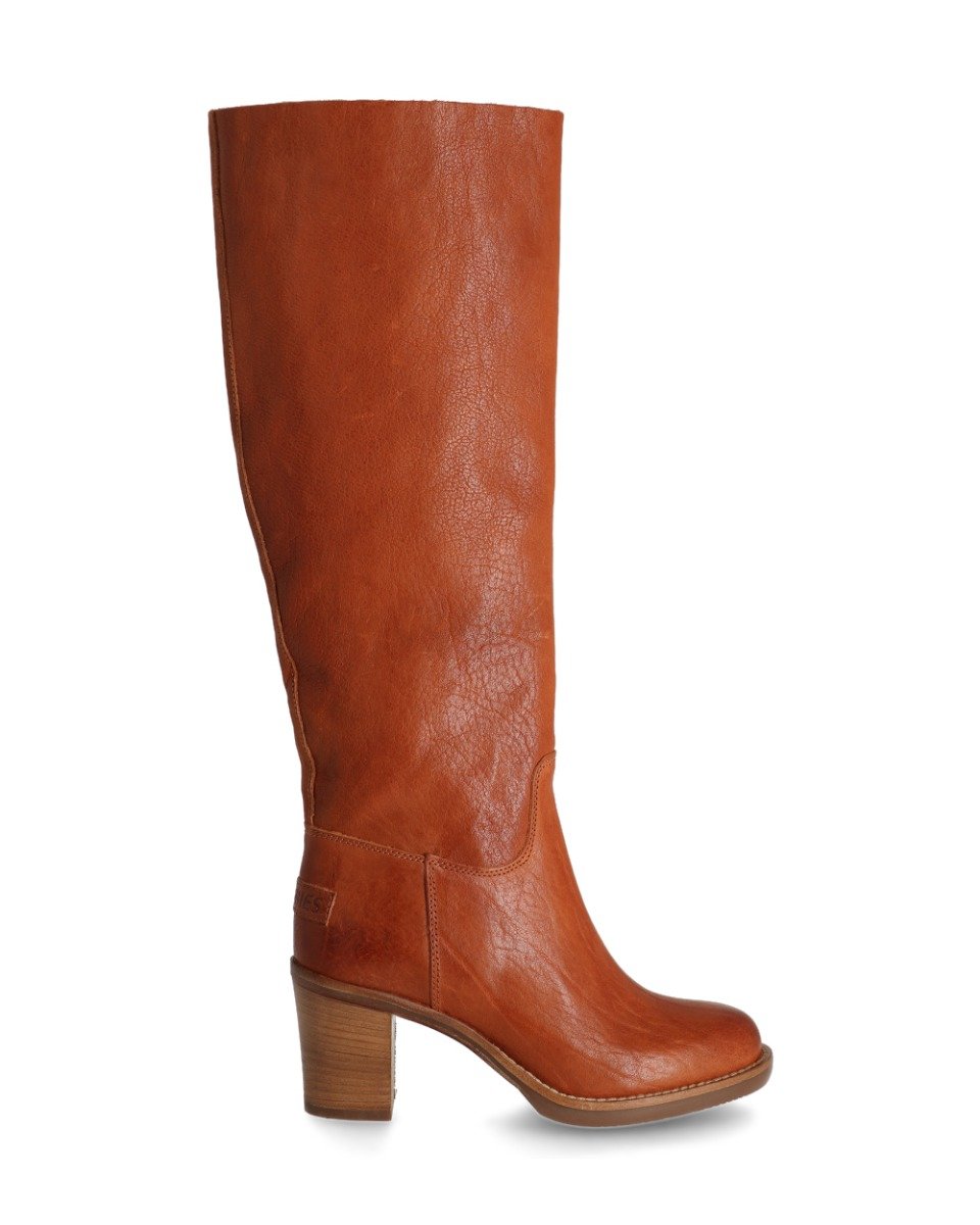 Shabbies Laars structuurleer cognac