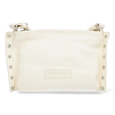 Shabbies Off-white crossbody tas met studs