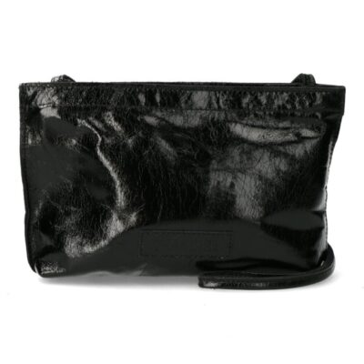 Shabbies Zwarte lakleren crossbody tas