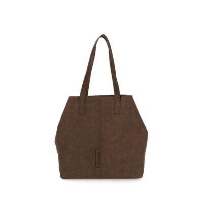 Shabbies Shopper M vintage leer donkerbruin