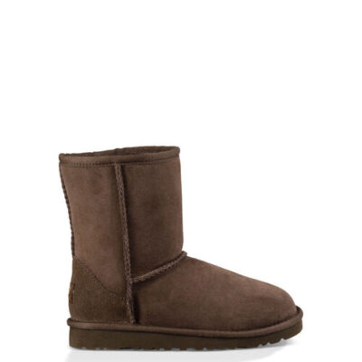 UGG Classic Short voor Kinderen in Chocolate, maat 30 | Suede/Shearling/Eva