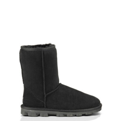 UGG Essential Short Classic Laarzen voor Dames in Black, maat 41 | Shearling