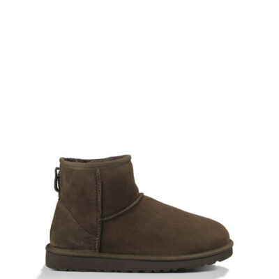UGG Classic Mini voor Dames in Chocolate, maat 36 | Leder/Shearling/Dubbelzijdig
