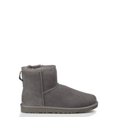 UGG Classic Mini voor Dames in Grey, maat 40 | Leder/Shearling/Dubbelzijdig