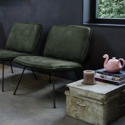 Shabbies Fauteuil caramba donkergroen